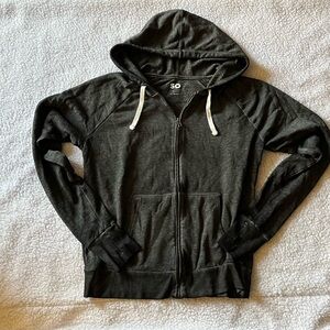 SO Dark Gray Zip-Up Hoodie